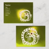Carte De Visite SNAKE DRAGON TOPAZ jaune blanc rouge (Devant / Derrière)