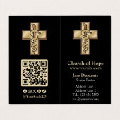 Carte De Visite Snake on Cross (Extérieur déplié)