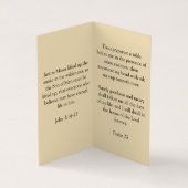 Carte De Visite Snake on Cross (Intérieur)