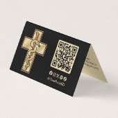 Carte De Visite Snake on Cross (Dos)