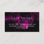 Carte de visite Snake Smoke Shop (Dos)