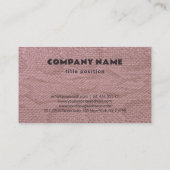 Carte De Visite Snakeskin rose (Dos)