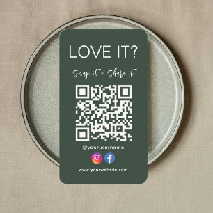 Carte De Visite Snap Et Partager Qr Code Facebook Instagram Logo