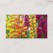 Carte De Visite Snapdragons colorés floraux (Dos)