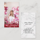 Carte De Visite Snapping Moments spéciaux Anniversaire Photographe (Devant / Derrière)