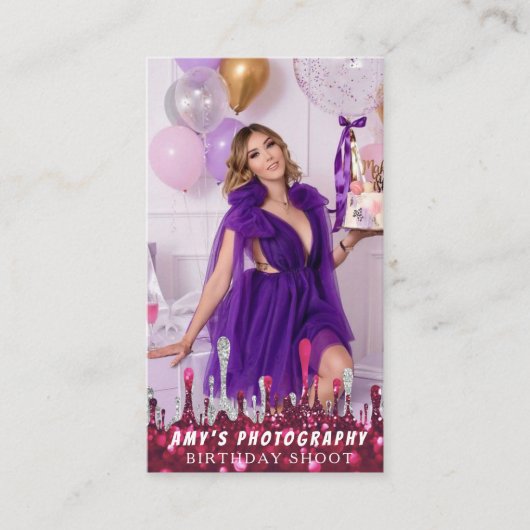 Carte De Visite Snapping Moments spéciaux Anniversaire Photographe (Devant)