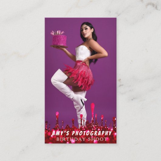 Carte De Visite Snapping Moments spéciaux Anniversaire Photographe (Devant)