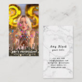 Carte De Visite Snapping Moments spéciaux Anniversaire Photographe (Devant / Derrière)