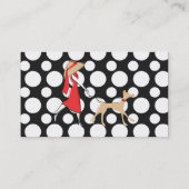 Carte De Visite Snazzy Dog Walker (Dos)