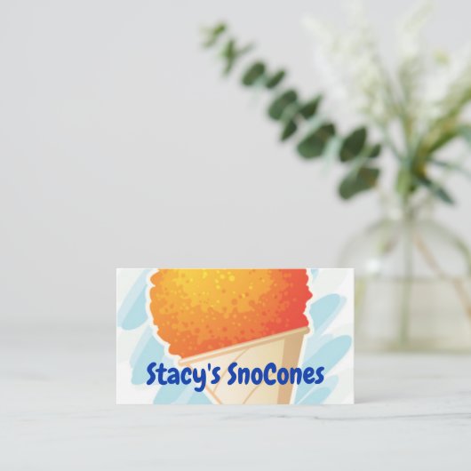 Carte de visite SnoCone (Debout devant)