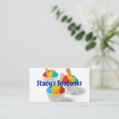 Carte De Visite SnoCone coloré (Debout devant)