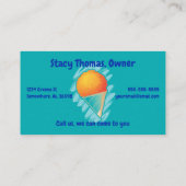 Carte De Visite SnoCone coloré (Dos)