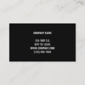 Carte De Visite Snow Country rural Old Barn (Dos)