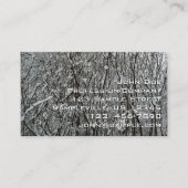 Carte De Visite Snow Covered Branches Winter Abstract (Devant)