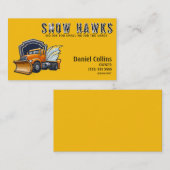 Carte De Visite Snow Plowing Business Card (Devant / Derrière)
