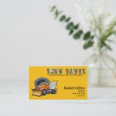 Carte De Visite Snow Plowing Business Card (Debout devant)