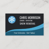 Carte De Visite Snow Removal Service  (Devant)