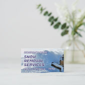 Carte De Visite Snow removal services (Debout devant)
