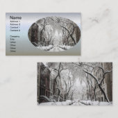 Carte De Visite Snow Urban Christmas à Brooklyn (Devant / Derrière)