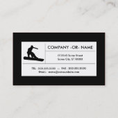Carte De Visite snowboard hi-fi (Dos)