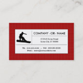 Carte De Visite snowboard hi-fi (Dos)