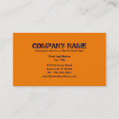 Carte De Visite snowboard hi-fi (Dos)