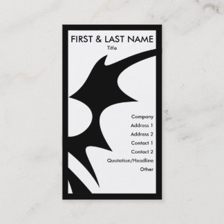 Carte De Visite snowboard tribalz : 2 côtés : M