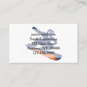 Carte De Visite Snowboarder silhouette - Choisir la couleur arrièr