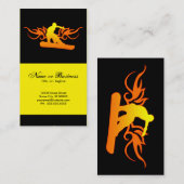 Carte De Visite snowboardeur tribal (Devant / Derrière)