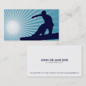 Carte De Visite snowboarding extrèmement haut (Devant / Derrière)