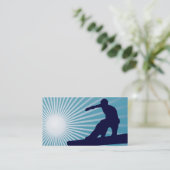 Carte De Visite snowboarding extrèmement haut (Debout devant)