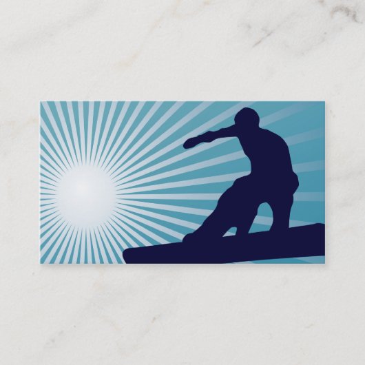 Carte De Visite snowboarding extrèmement haut (Devant)