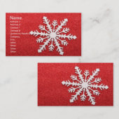 Carte de visite Snowflake (Devant / Derrière)