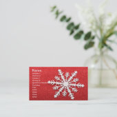 Carte de visite Snowflake (Debout devant)