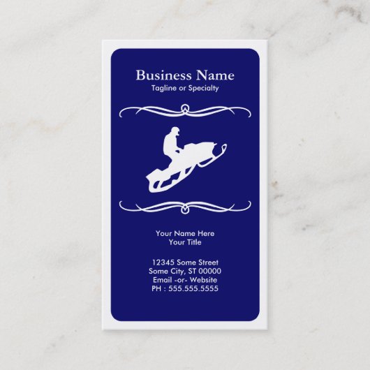 Carte De Visite snowmobile de mod (Devant)