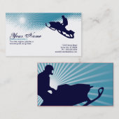 Carte De Visite snowmobile extrèmement haut (Devant / Derrière)
