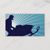 Carte De Visite snowmobile extrèmement haut (Dos)