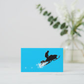 Carte De Visite snowmobile : traînée de poudre (Debout devant)