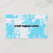 Carte De Visite snowmobile : traînée de poudre : (Dos)