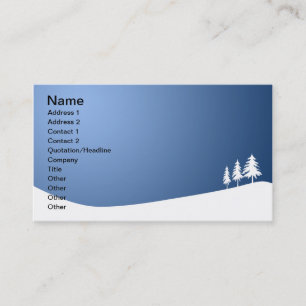 Carte De Visite Snowscene