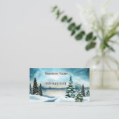 Carte De Visite Snowy pine (Debout devant)