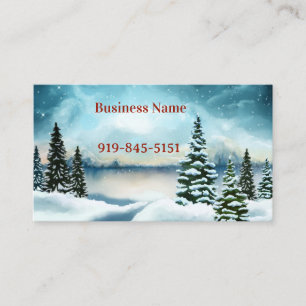 Carte De Visite Snowy pine