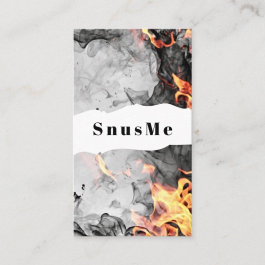 Carte De Visite Snus Shop Tabac Vape Fumée Huile CBD (Devant)