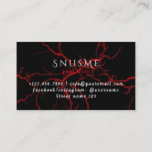 Carte De Visite Snus Shop Tabac Vape Fumée Huile CBD (Dos)