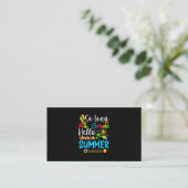 Carte De Visite So Long 4th Grade Hello Summer Last Day Of School. (Debout devant)