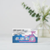 Carte De Visite Soap Bubbles | Cleaning Services Icon (Debout devant)
