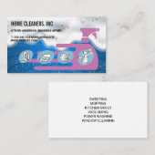 Carte De Visite Soap Bubbles | Cleaning Services Icon (Devant / Derrière)