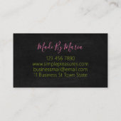 Carte De Visite Soap Scrusté De Bombe De Bain Faite À La Main (Dos)