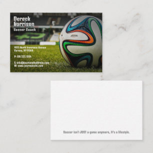 Carte De Visite Soccer Football Sports Coach