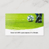 Carte De Visite Soccer | Football Sports Coach (Dos)